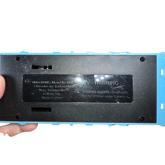 Vintage M&M's Candy Dispenser WILD THING Roller Coaster Ride Green Red M & Ms - Picture 9 of 9